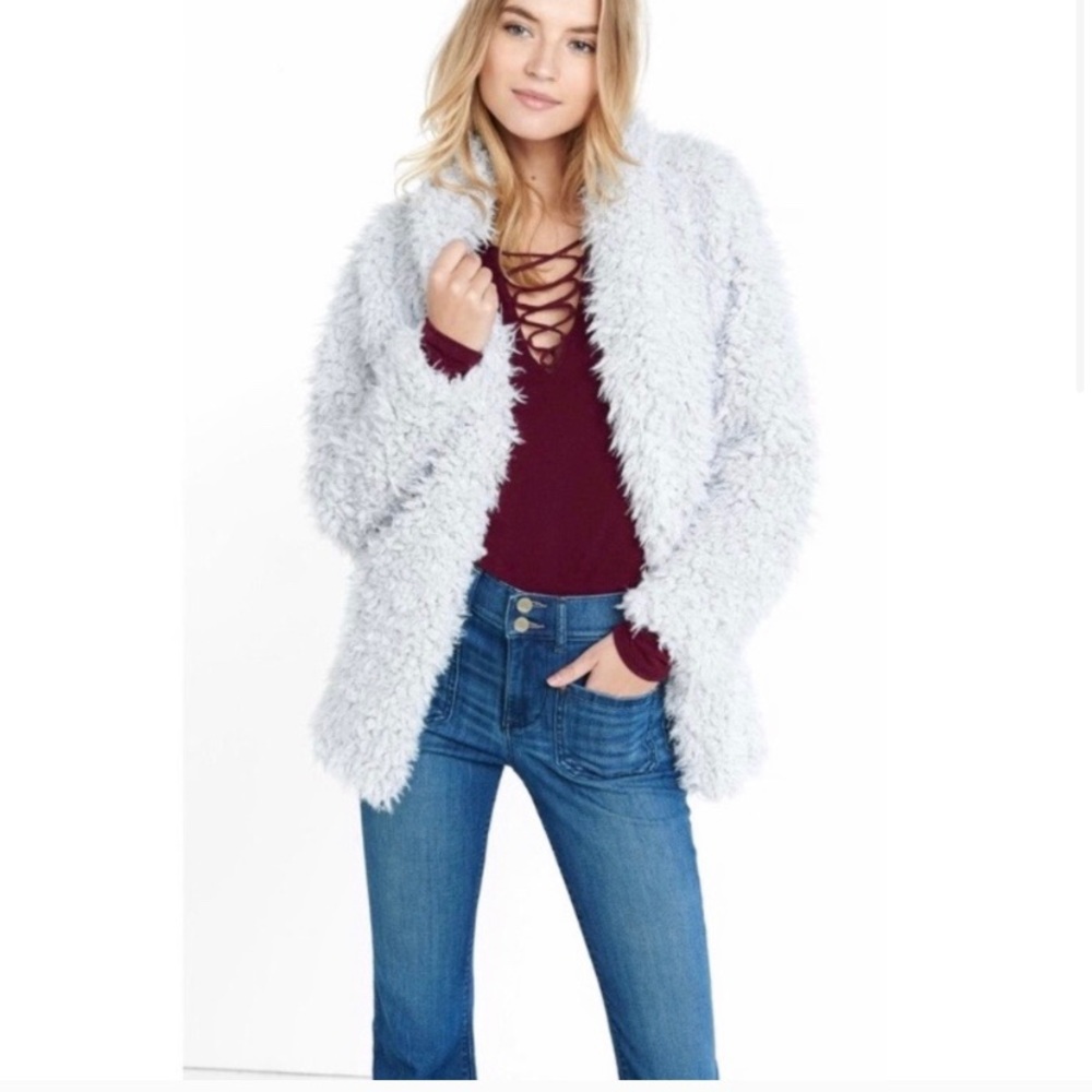 Fuzzy/Sherpa Jacket Express, Sz. M/L